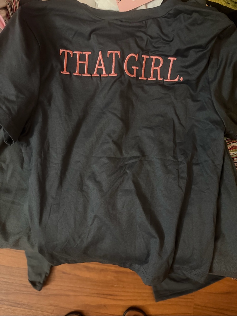 Micas matching set. That Girl with Pink Embroidered Logo